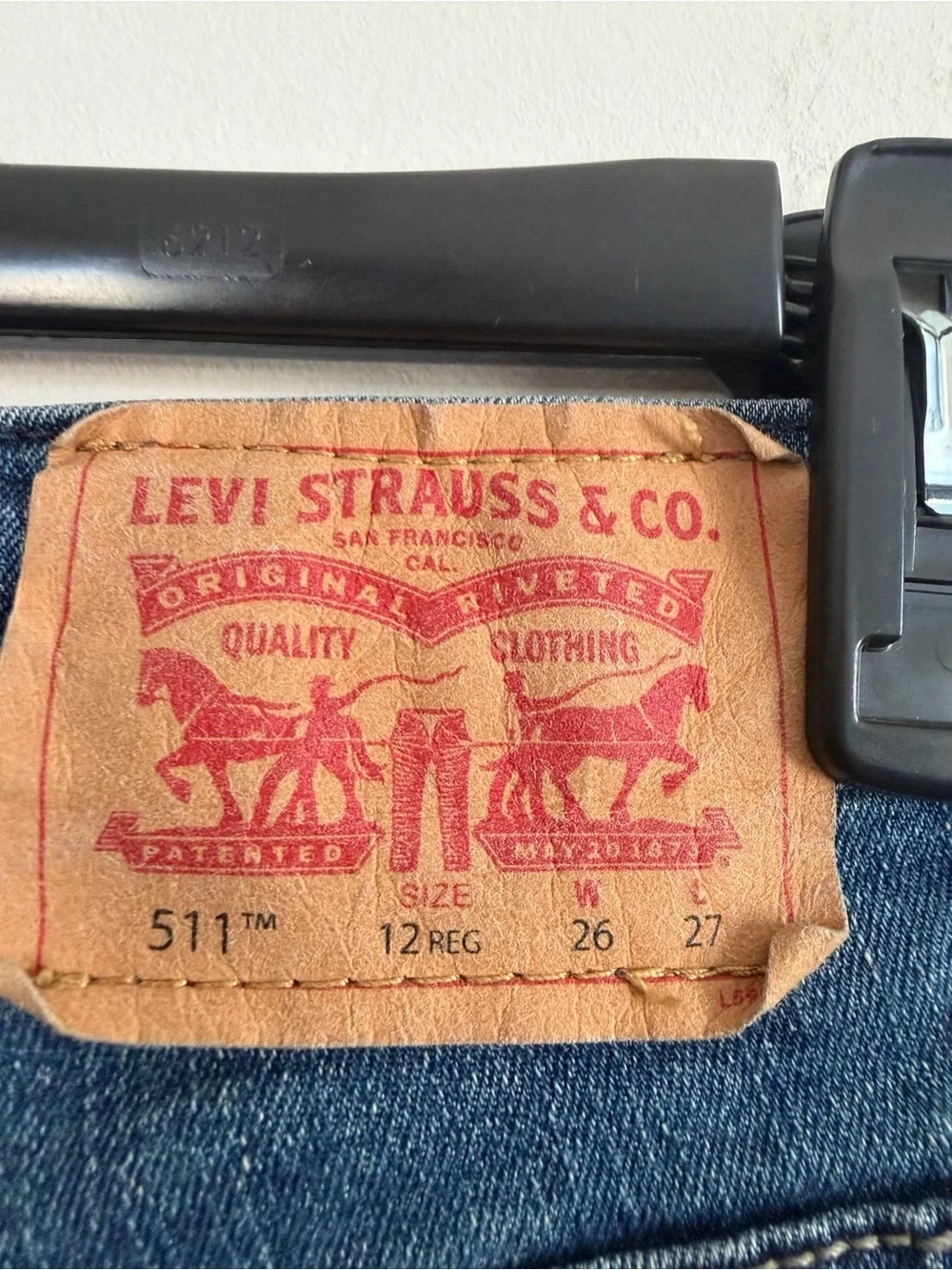 Levi's boys Dark Blue Straight-Leg Jeans 26x27